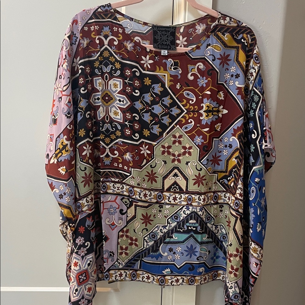 Johnny Was Multicolor Bohemian Blouse
